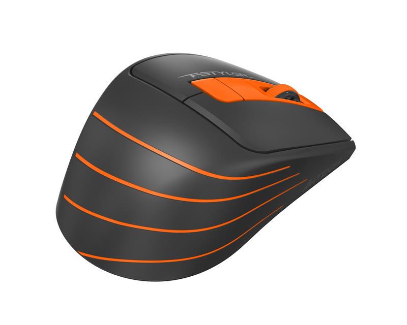 Компьютерная мышка беспроводная A4Tech FG30S Black/Orange (26448696) - фото 7