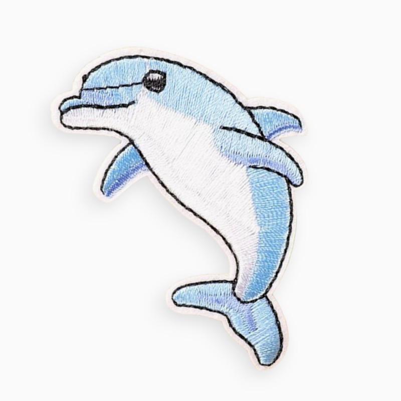 Термоаплікація Dolphin вишита 4х6,5 см 1 шт. Блакитний (АК4065м21)