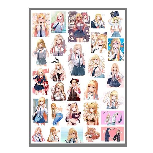 Стикеры наклейки аниме Эта фарфоровая кукла влюбилась А3 лист (stik_207)