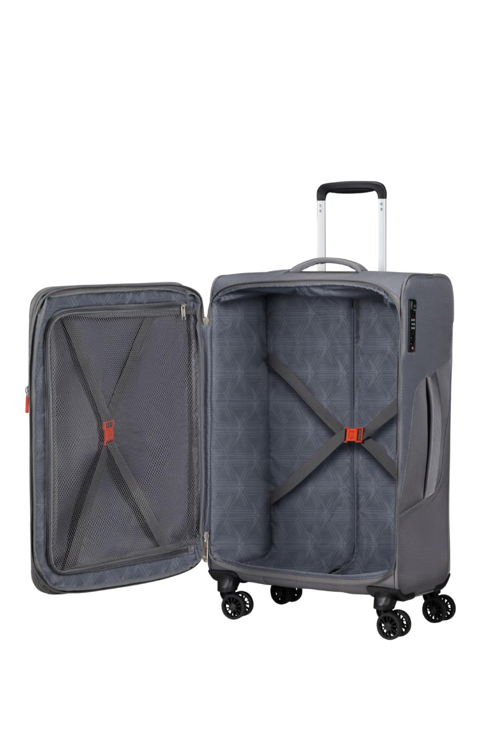 Валіза American Tourister SUMMERFUNK 67,5х42x27,5/29,5 см Сірий (78G*18004) - фото 3