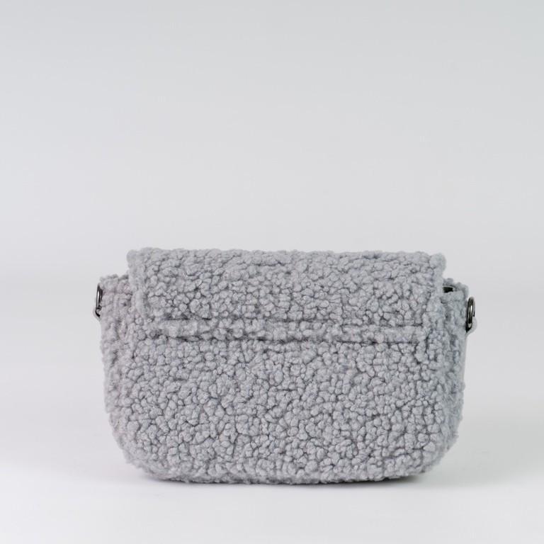 Сумка женская кросс-боди меховая XENIA № 36-23 искусственный мех и из эко-кожи Серый/Белый - фото 3 Сумка женская кросс-боди меховая XENIA № 36-23 искусственный мех и из эко-кожи Серый/Белый - фото 3