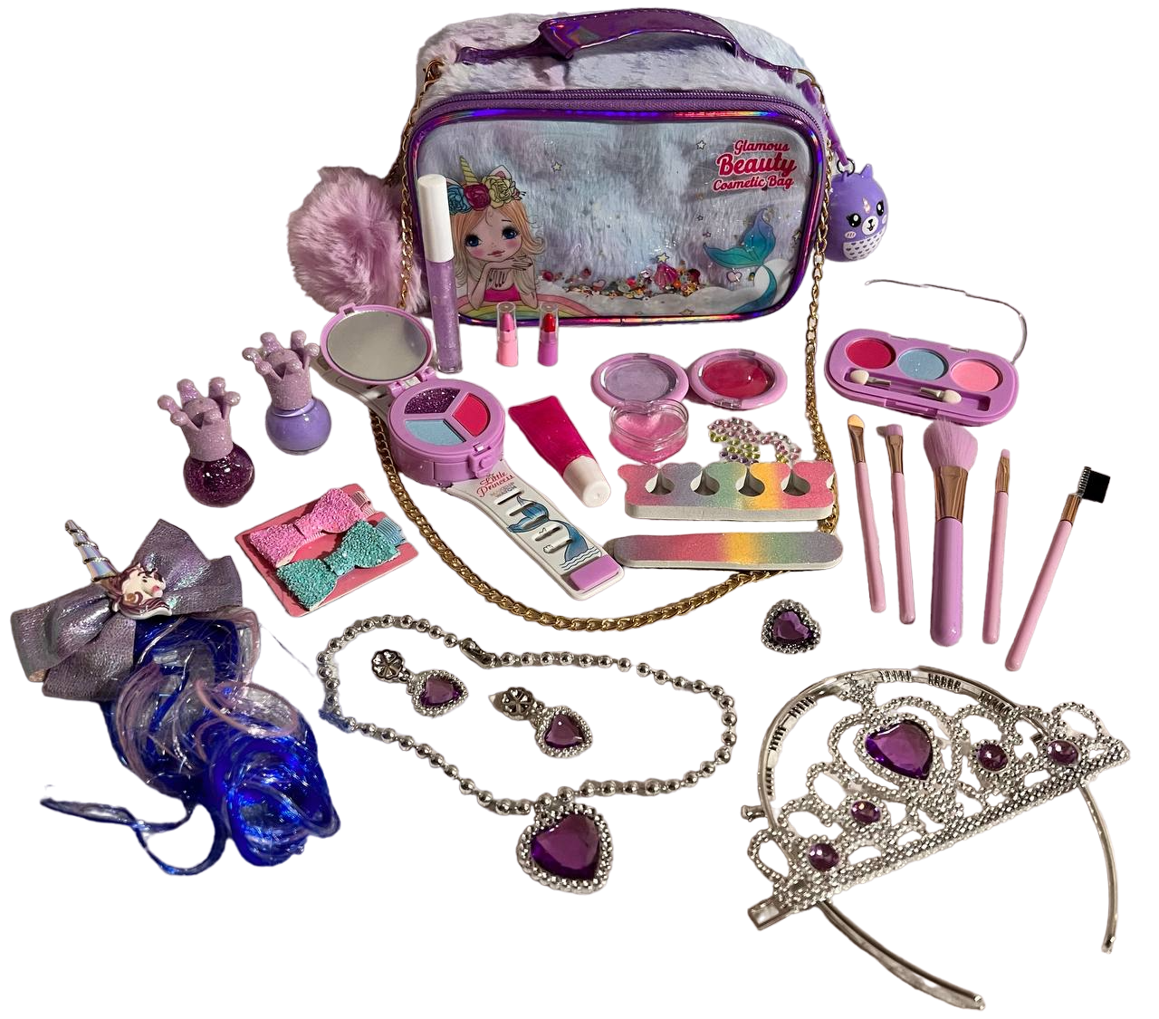 Набір дитячої декоративної косметики в сумочці (85485)