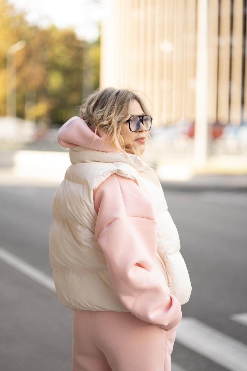 Жилет женский пуховый Белый - фото 4