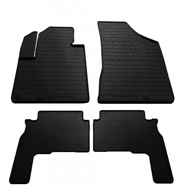 Коврики резиновые Stingray для Hyundai Santa Fe 2010- design 2016 с plastic clips HK 4 шт. (1009354)