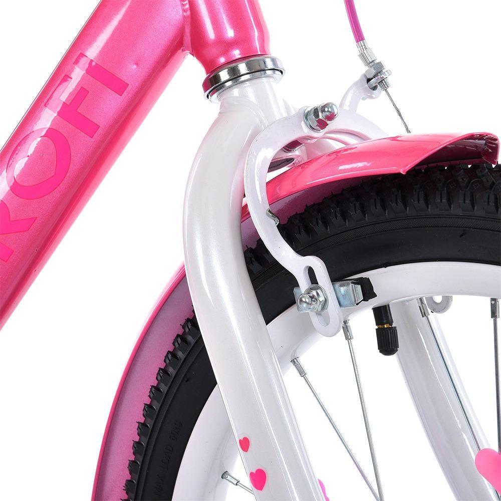 Велосипед для дівчинки PROF1 Princess 20" з багажником Рожевий - фото 4 Велосипед для дівчинки PROF1 Princess 20" з багажником Рожевий - фото 4