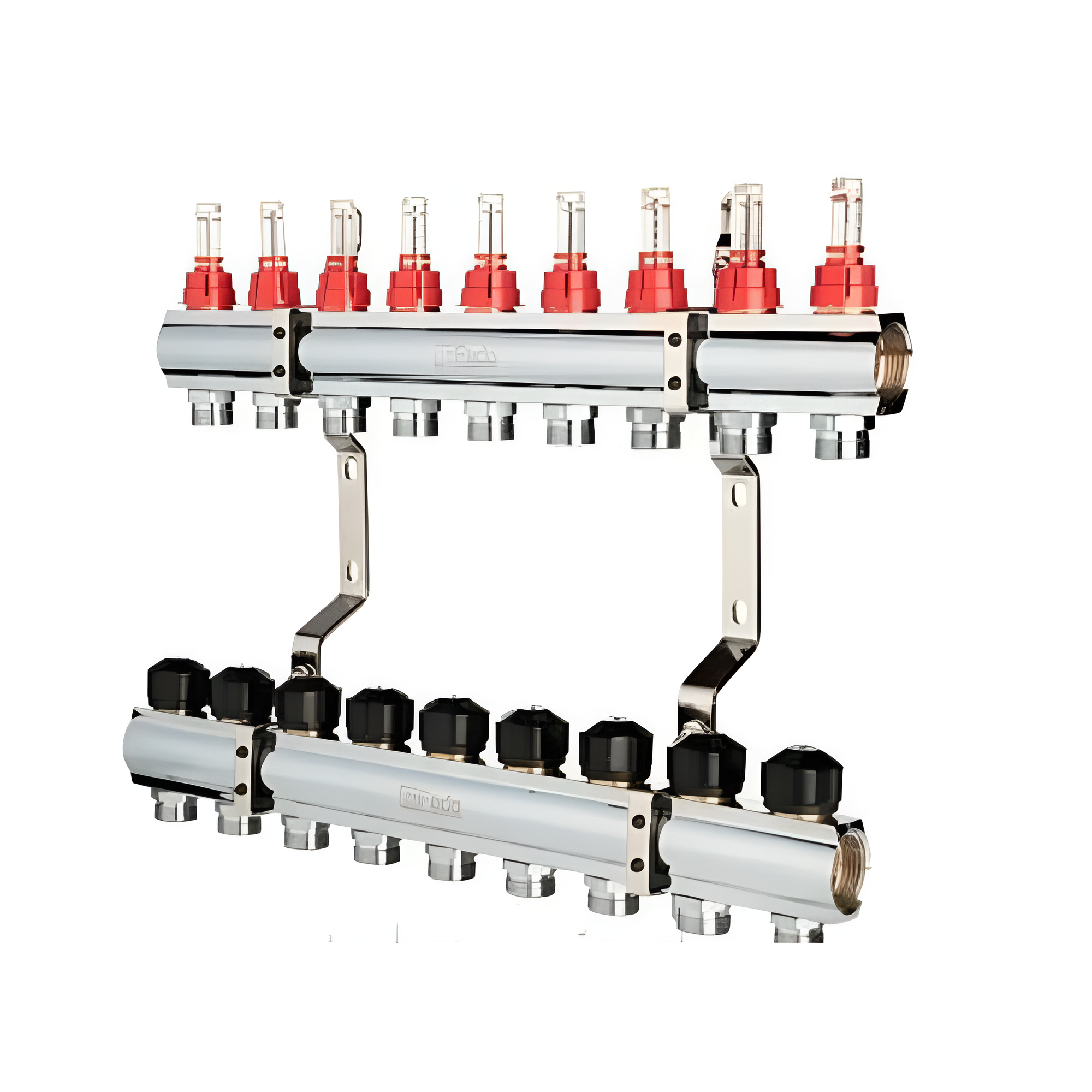 Колектор FADO S.r.l FLOOR з витратомірами 9 виходів 1х3/4" (KRV09) - фото 1