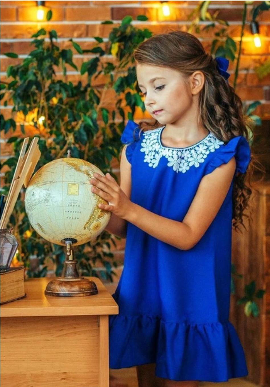 Сарафан ТМ Ластівка 22_3135 146 см Электрик Сарафан ТМ Ластівка 22_3135 146 см Электрик