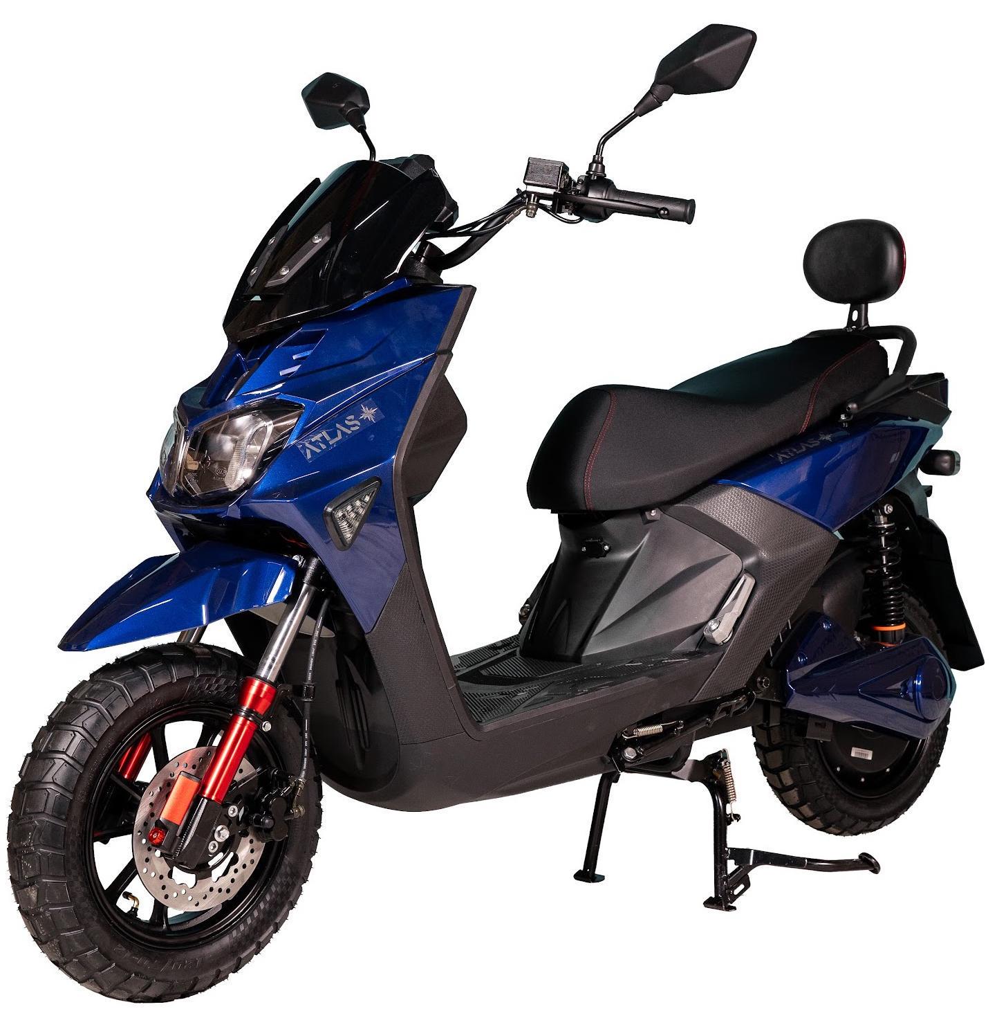 Электроскутер ATLAS Fox 2000W 72V 20 Ah Cyan Blue (3139) Электроскутер ATLAS Fox 2000W 72V 20 Ah Cyan Blue (3139)