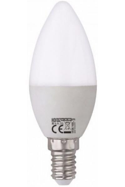 Світлодіодна лампа-свічка HOROZ ELECTRIC SMD 4W 6400K E14 250 Lm 175-250V (001-003-0004-011)