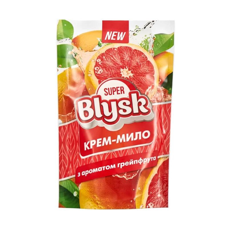 Мыло-крем жидкое SUPER Blysk Грейпфрут дой-пак 460 мл (SB52018)