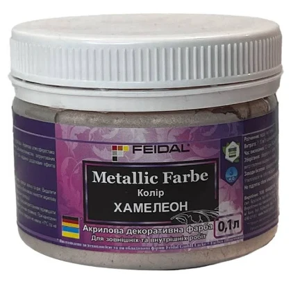 Эмаль с металлическим перламутровым блеском Feidal Metallic Farbe 0,1л Хамелеон (2198667015)