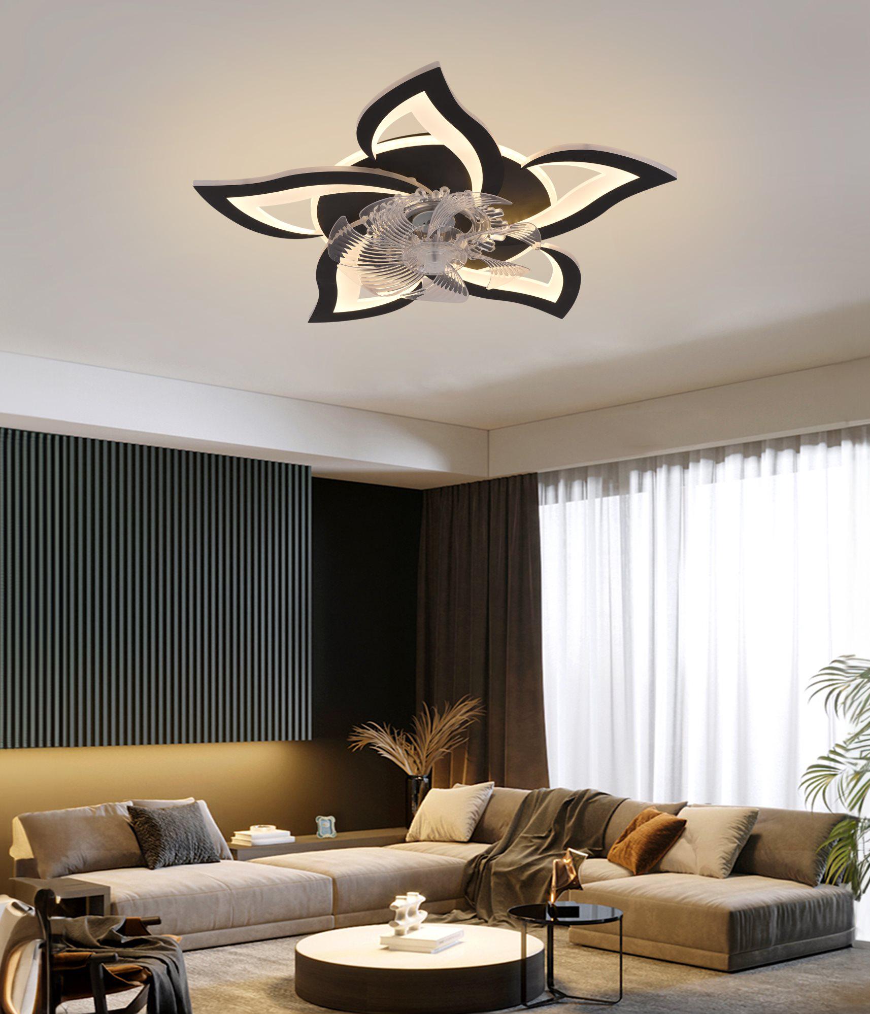 Світильник-вентилятор стельовий YZD5005-Fan Чорний - фото 6 Світильник-вентилятор стельовий YZD5005-Fan Чорний - фото 6