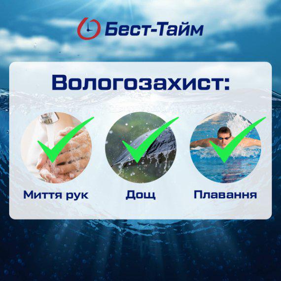 Наручний годинник чоловічий водостійкий Besta Life Pro з підсвічуванням AllBlack (100-96-1547) - фото 3