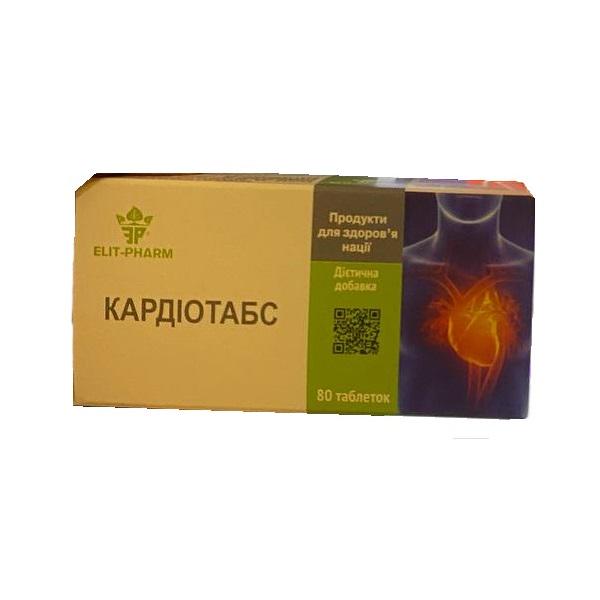 Комплекс для профилактики сердца Elit-Pharm Кардиотабс с коэнзимом Q10 80 табл. (000025342)