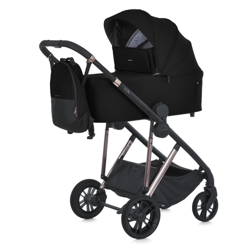 Коляска універсальна COIL ME 1190 2в1 Jet Black (8819)