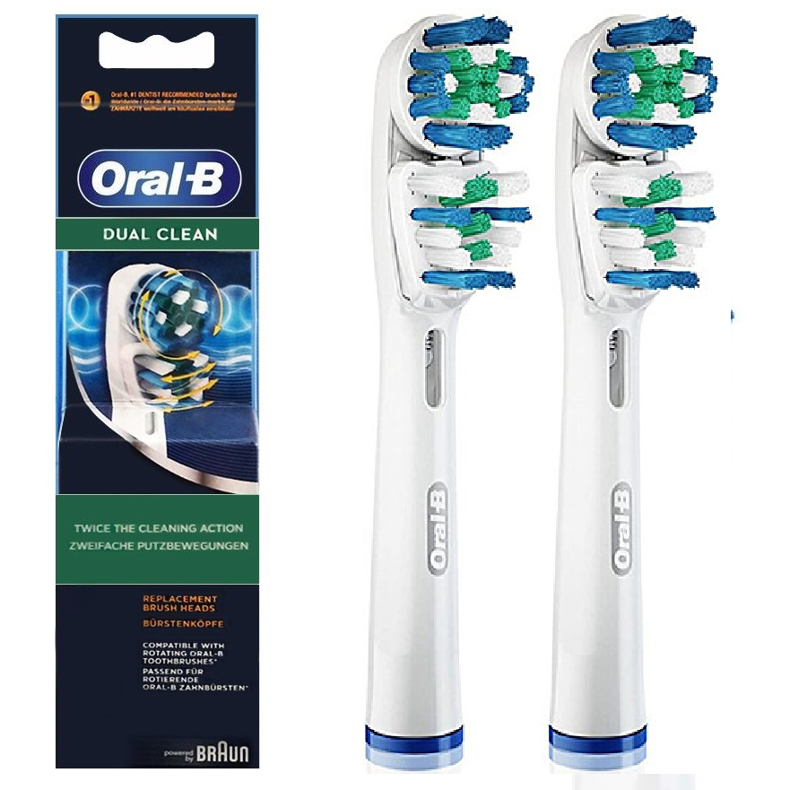 Насадки для електричної зубної щітки Oral-B Dual Clean 2 шт. - фото 1