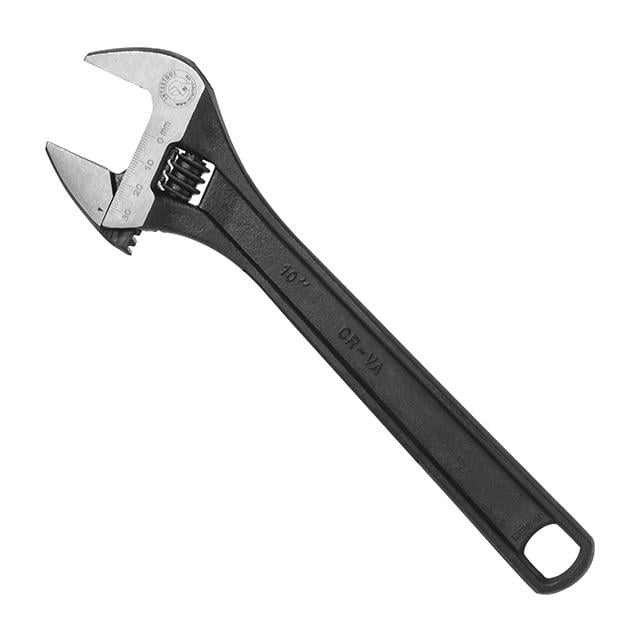 Ключ розвідний Intertool 250 мм Cr-V фосфатований Чорний (XT-0060)