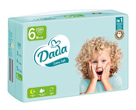 Підгузки Dada Extra Soft 6 XL 16+ кг 39 шт. (DS6-39)