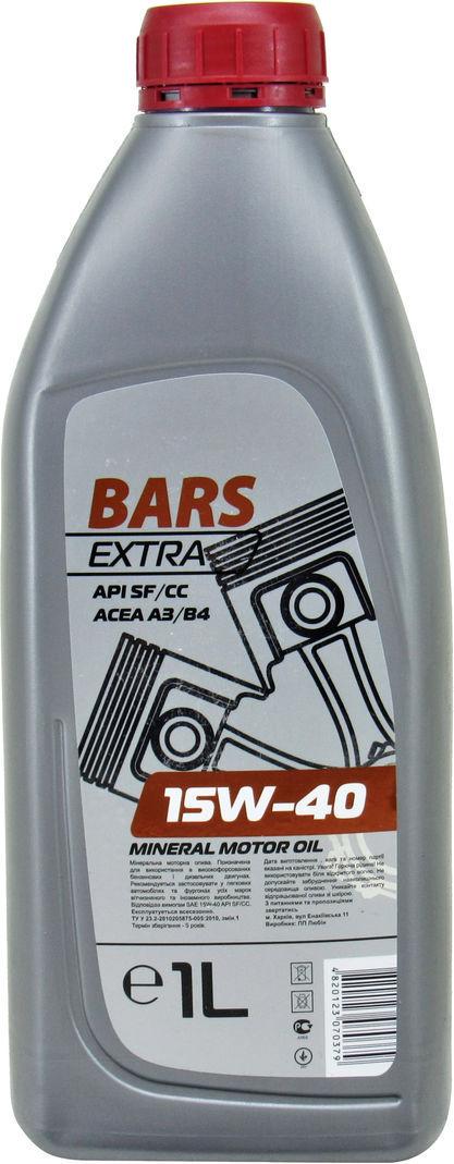 Моторне мастило Bars extra бензин/дизель 15W-40 1 л (1408350)