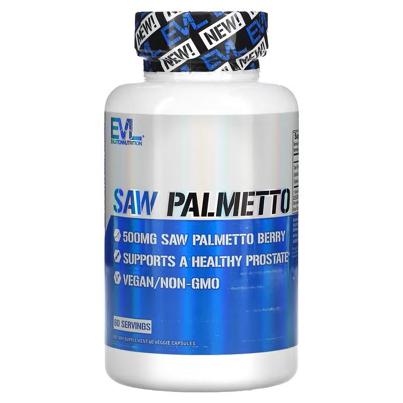 Экстракт пальметто Evlution Nutrition Saw Palmetto 500 mg 60 Veggie caps