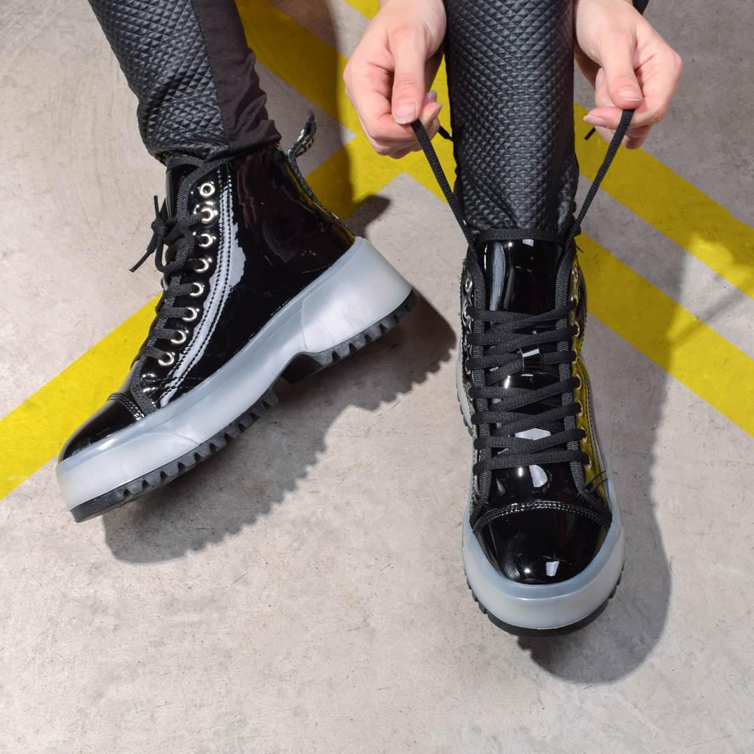 Ботинки женские лаковые 323928 р. 38 24 см