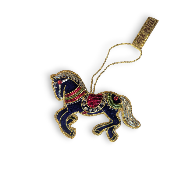 Елочная игрушка Silk Route символ года 2026 Лошадь 9х9 см