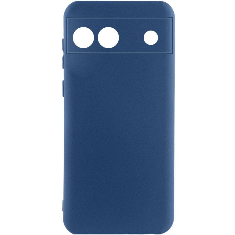 Противоударный чехол Silicone Cover Lakshmi Full Camera (A) для Google Pixel 6a Синий / Navy Blue