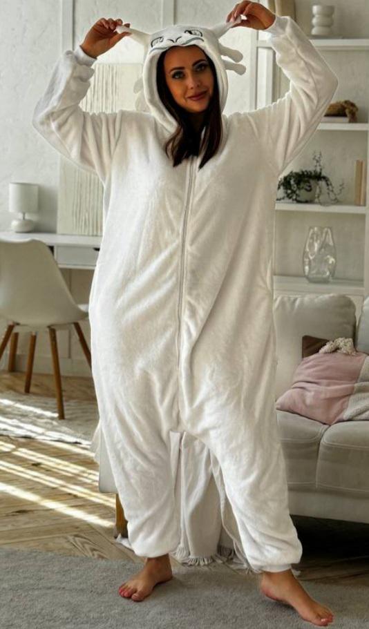 Кигуруми для взрослых Дневная Фурия XL Белый