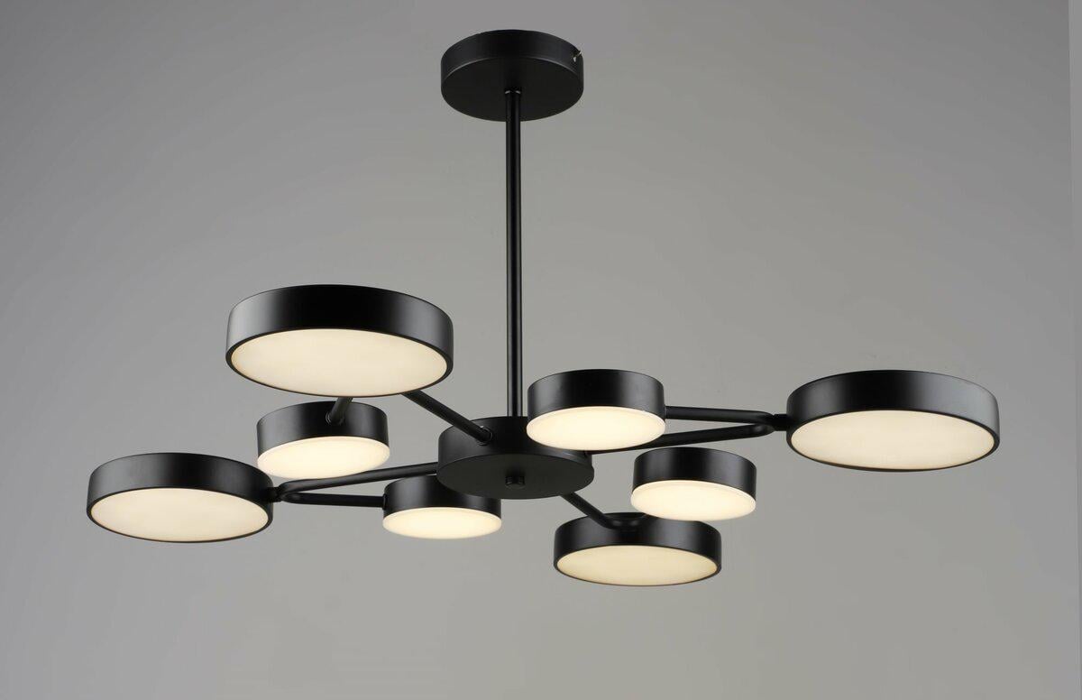 Люстра подвесная светодиодная VALESO B YH1354/4/4 BK 84W (45231) Люстра подвесная светодиодная VALESO B YH1354/4/4 BK 84W (45231)