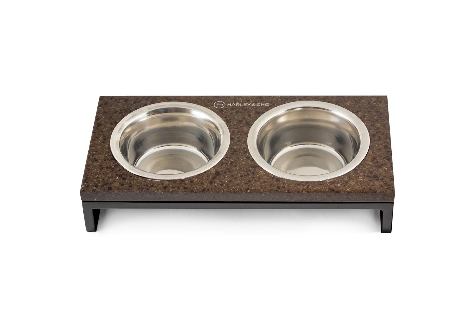 Миски для собак и кошек Harley and Cho XS 0,2 л Brown Stone/Black (3300264)