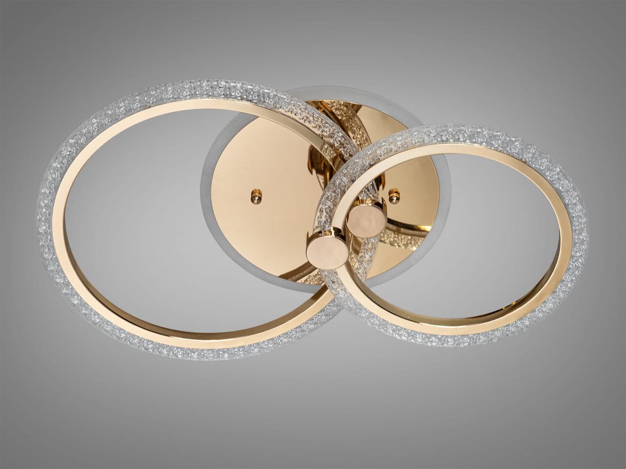 Люстра LED с пультом 55W на 8 м2 Золотой (2531890514)