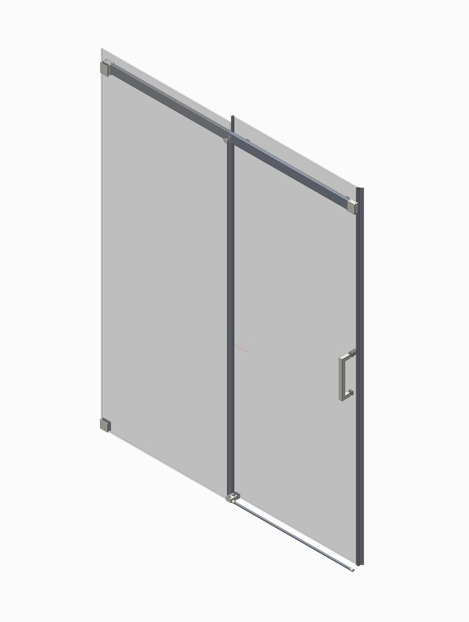 Дверь в нишу KOER SR SD02-140x200-TR-01 прозрачное стекло Easy Clean 8 мм Хром (KR5383) - фото 5 Дверь в нишу KOER SR SD02-140x200-TR-01 прозрачное стекло Easy Clean 8 мм Хром (KR5383) - фото 5