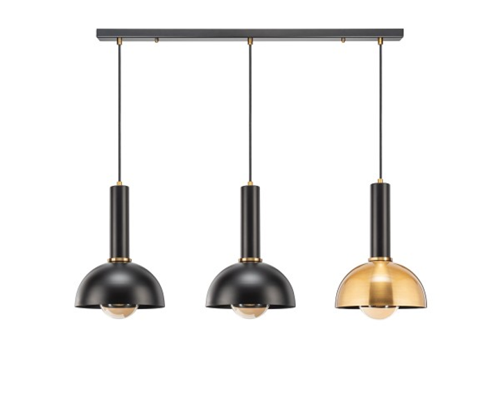 Подвесы на планке Demilune Tube Line 2C Black/Gold (PL-T0004-3-2C/B-GOLD) Подвесы на планке Demilune Tube Line 2C Black/Gold (PL-T0004-3-2C/B-GOLD)