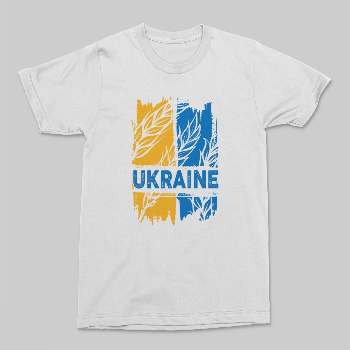 Футболка патриотическая унисекс Ufree "UKRAINE"L Белый (20040-1 -L)