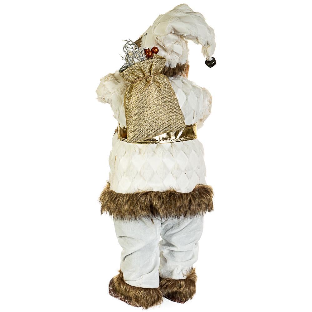 Фигурка декоративная Lefard Санта Клаус с лыжами 45 см (046NC) - фото 4