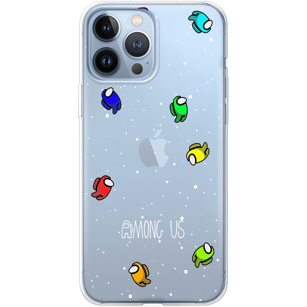 Чехол BoxFace iPhone 13 Pro Max Among Us Invisible Прозрачный силикон (43360-bk76-43360)