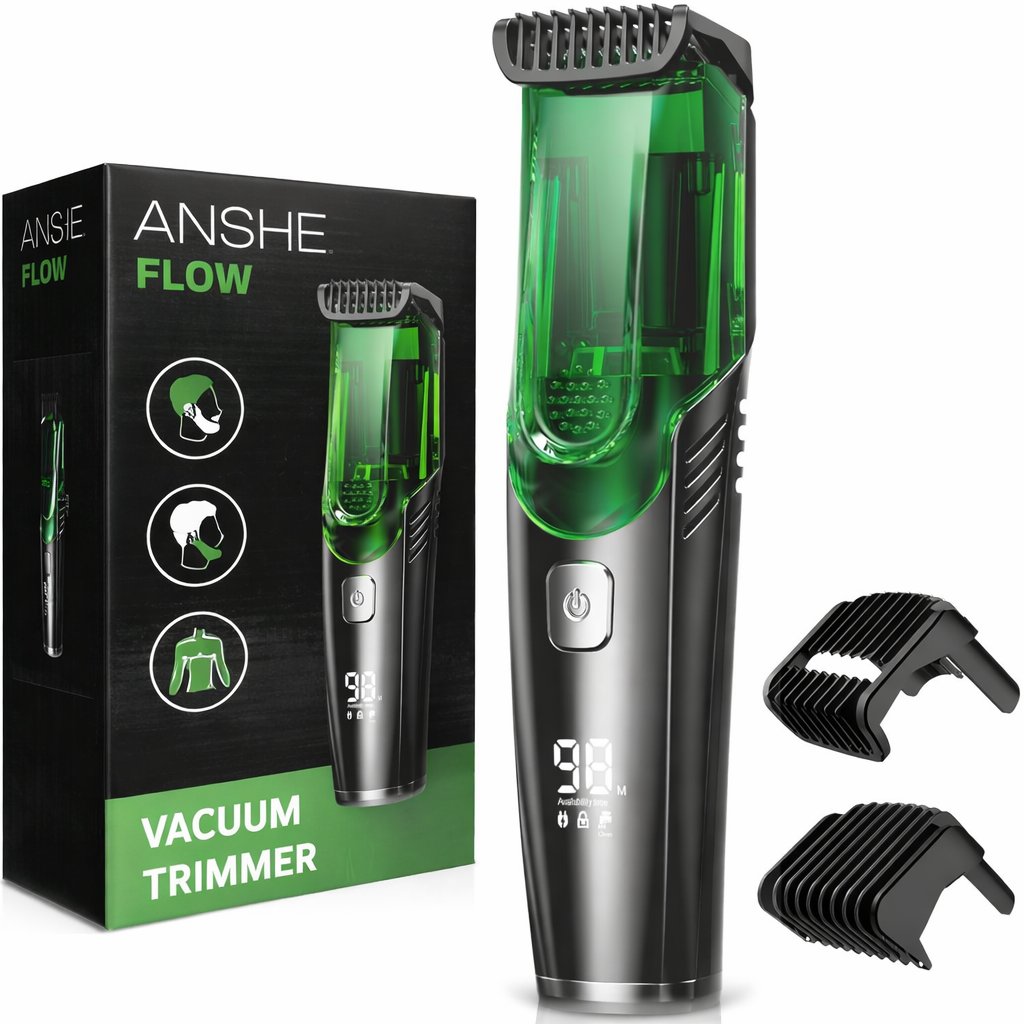 Тример ANSHE MAN вакуумний бездротовий акумуляторний USB IPX7