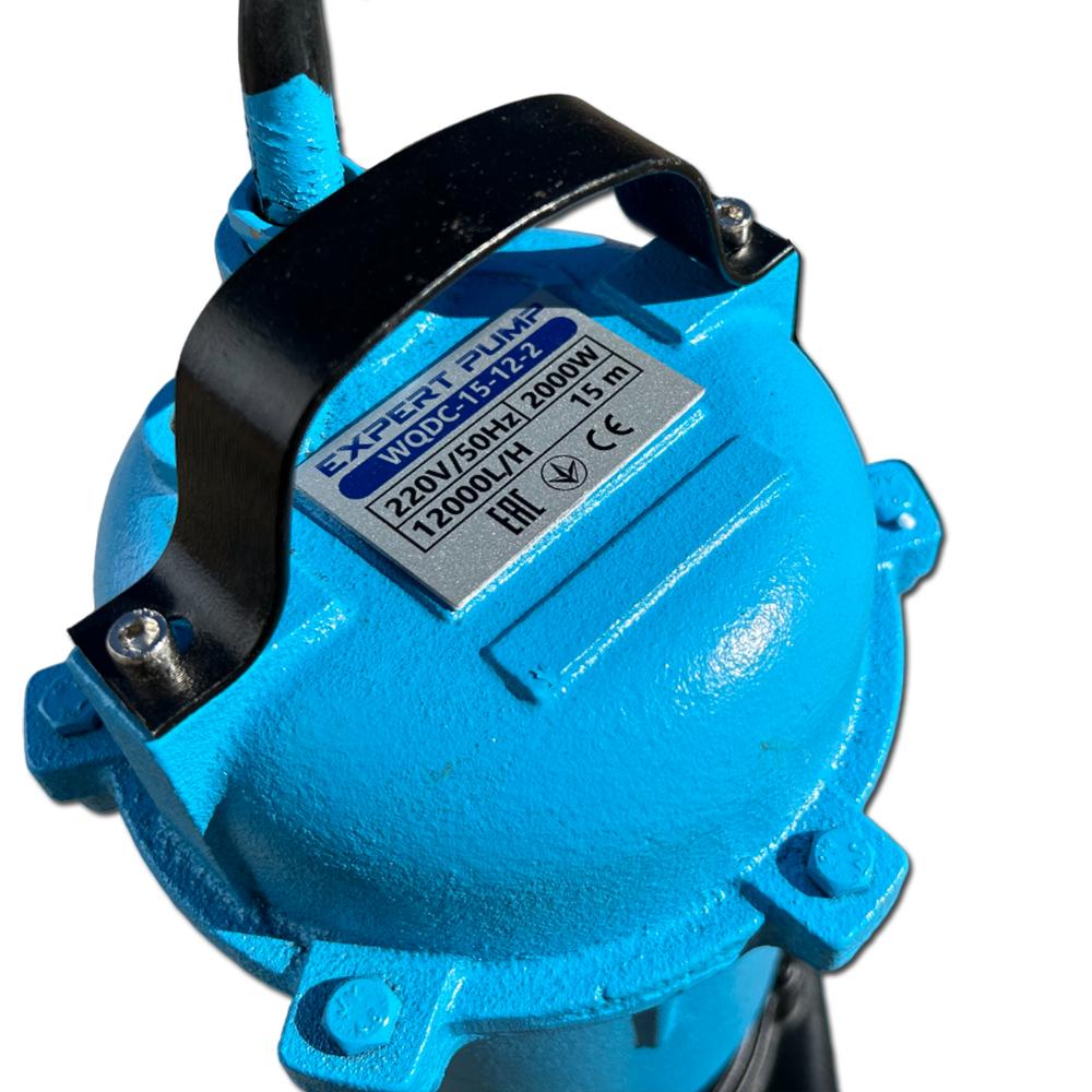 Насос дренажний фекальний каналізаційний занурювальний Expert Pump WQDC 15-12-2 з ножем та поплавцем - фото 4