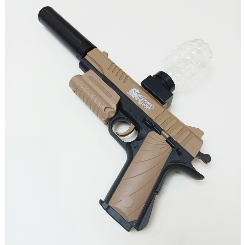 Пистолет игрушечный аккумуляторный M1911 на орбизах 500 шт. Бежевый (M1911/S)