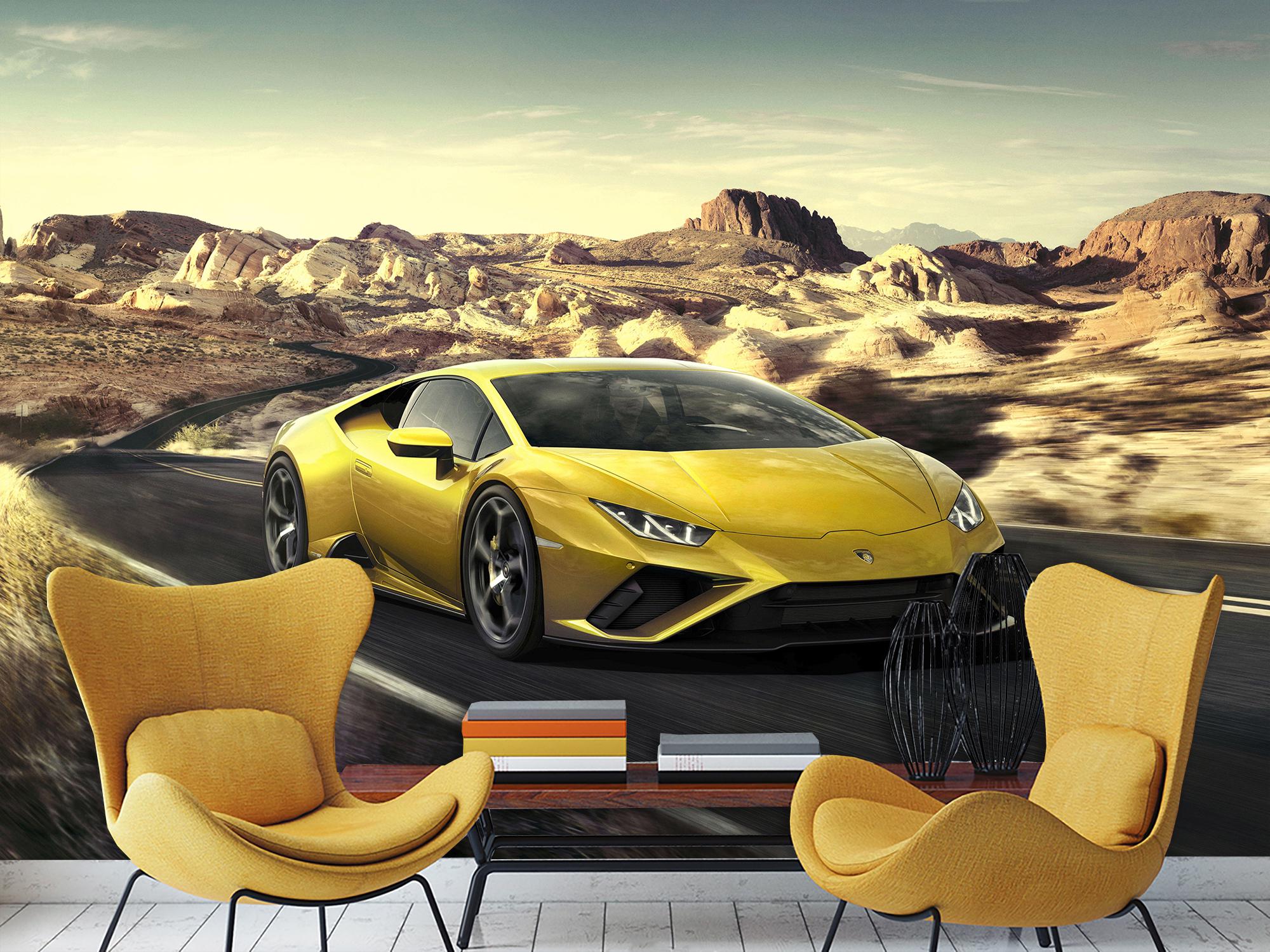 Фотообои флизелиновые 3D Lamborghini 210х315 см (S5CAR-017/5)