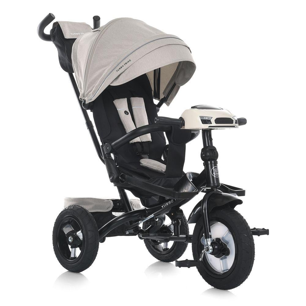 Детский велосипед трехколесный Turbo Trike MT 1007 резиновые колеса Бежевый (723286213)