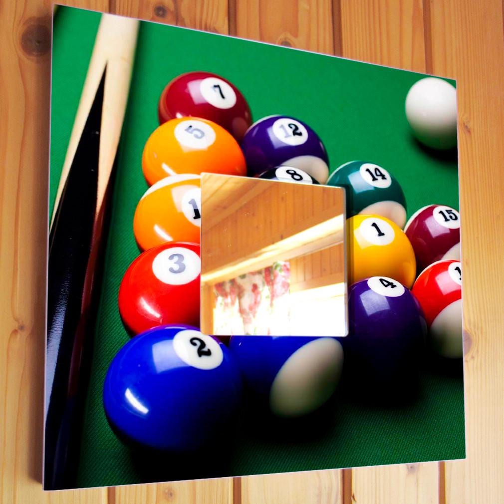 Зеркало декоративное Бильярд 260х260 мм (M03881)