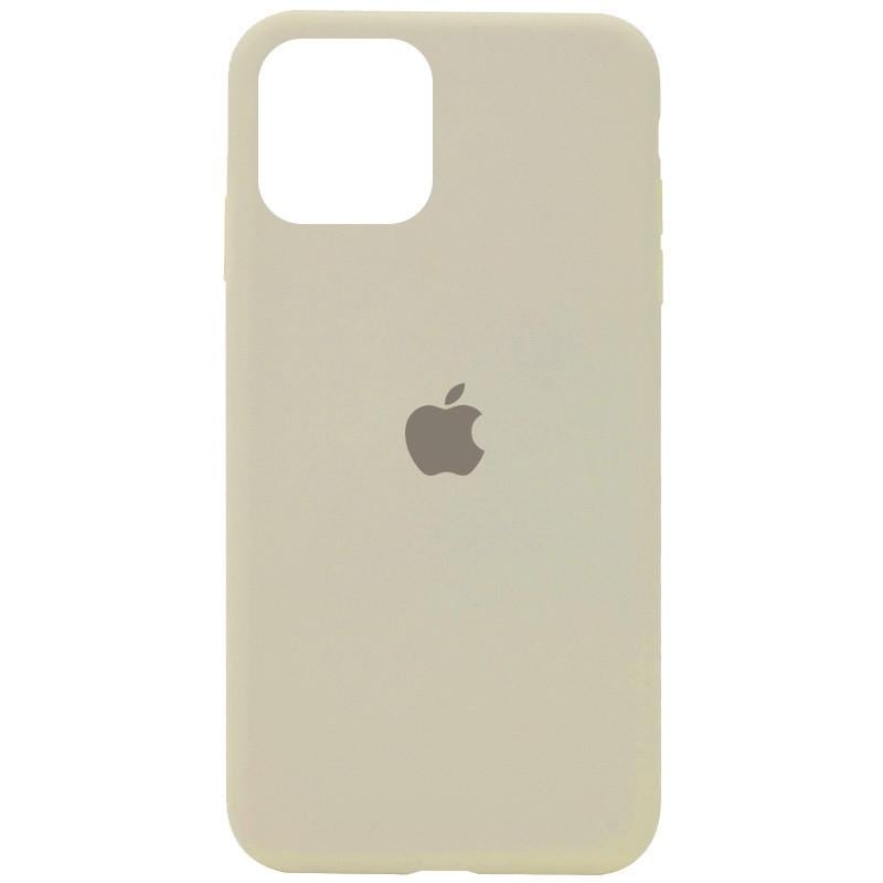 Противоударный чехол Silicone Case Full Protective AA для Apple iPhone 11 Pro 5.8" Бежевый/Antigue White