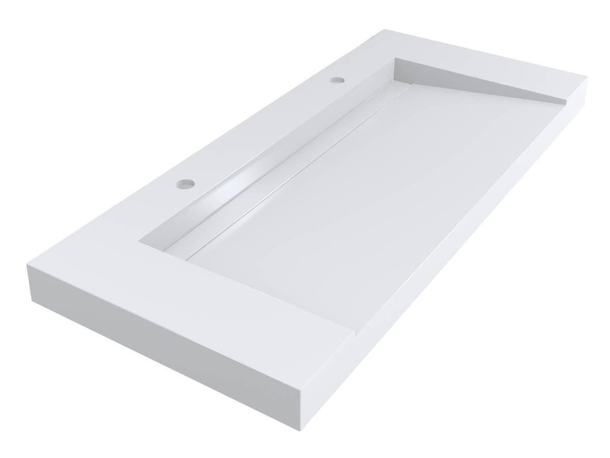 Умивальник Miraggio OLMOS 1200 з литого мармуру глянсовий Білий (83905)