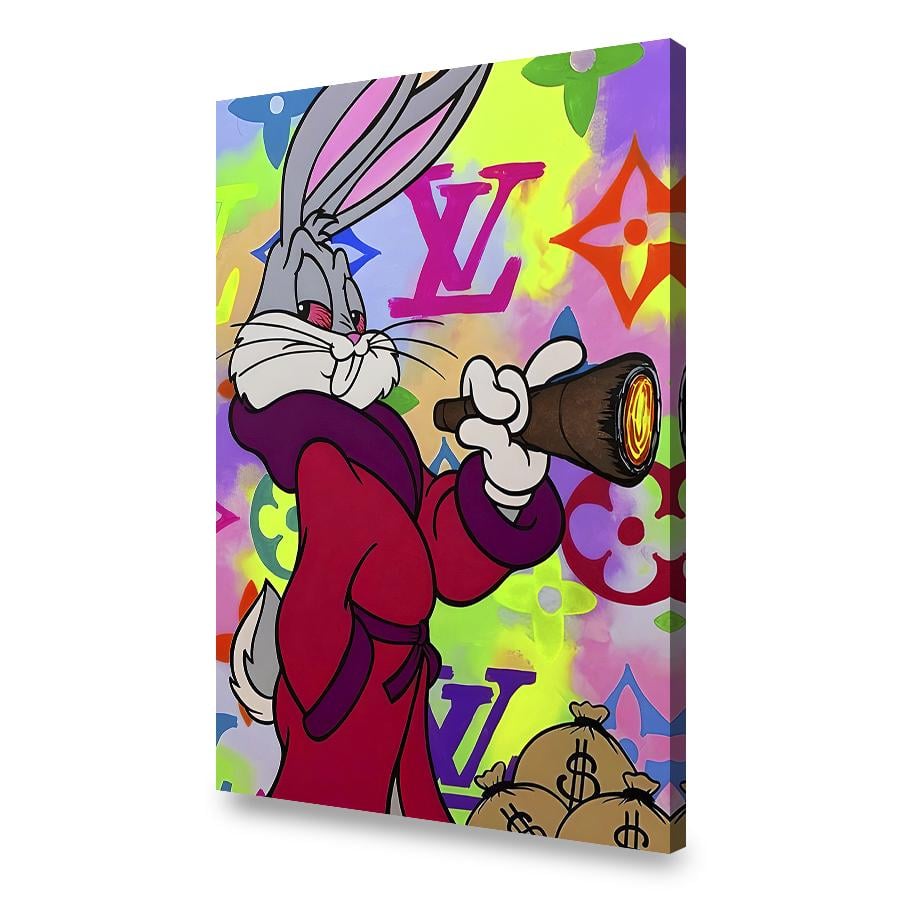 Постер Багз Банни Сигара Louis Vuitton 70x50 см (1)
