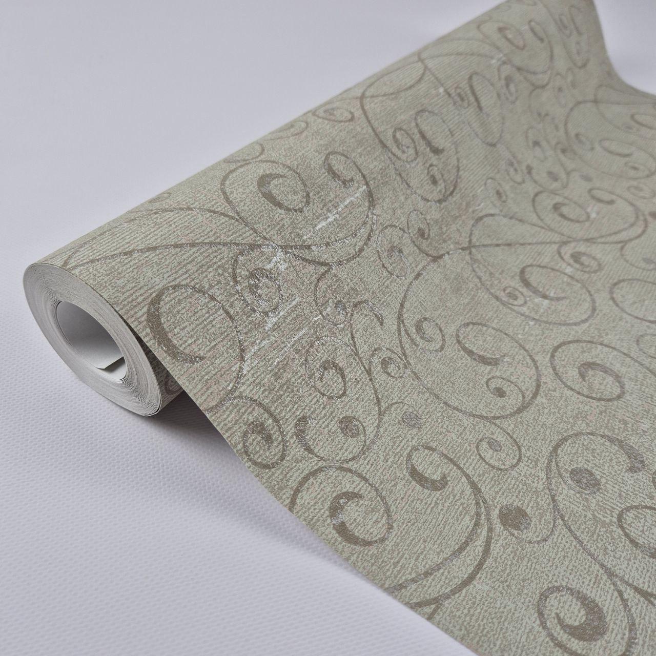 Шпалери вінілові Marburg 59419 0,53х10,05 м Сіро-оливковий (2785922202)