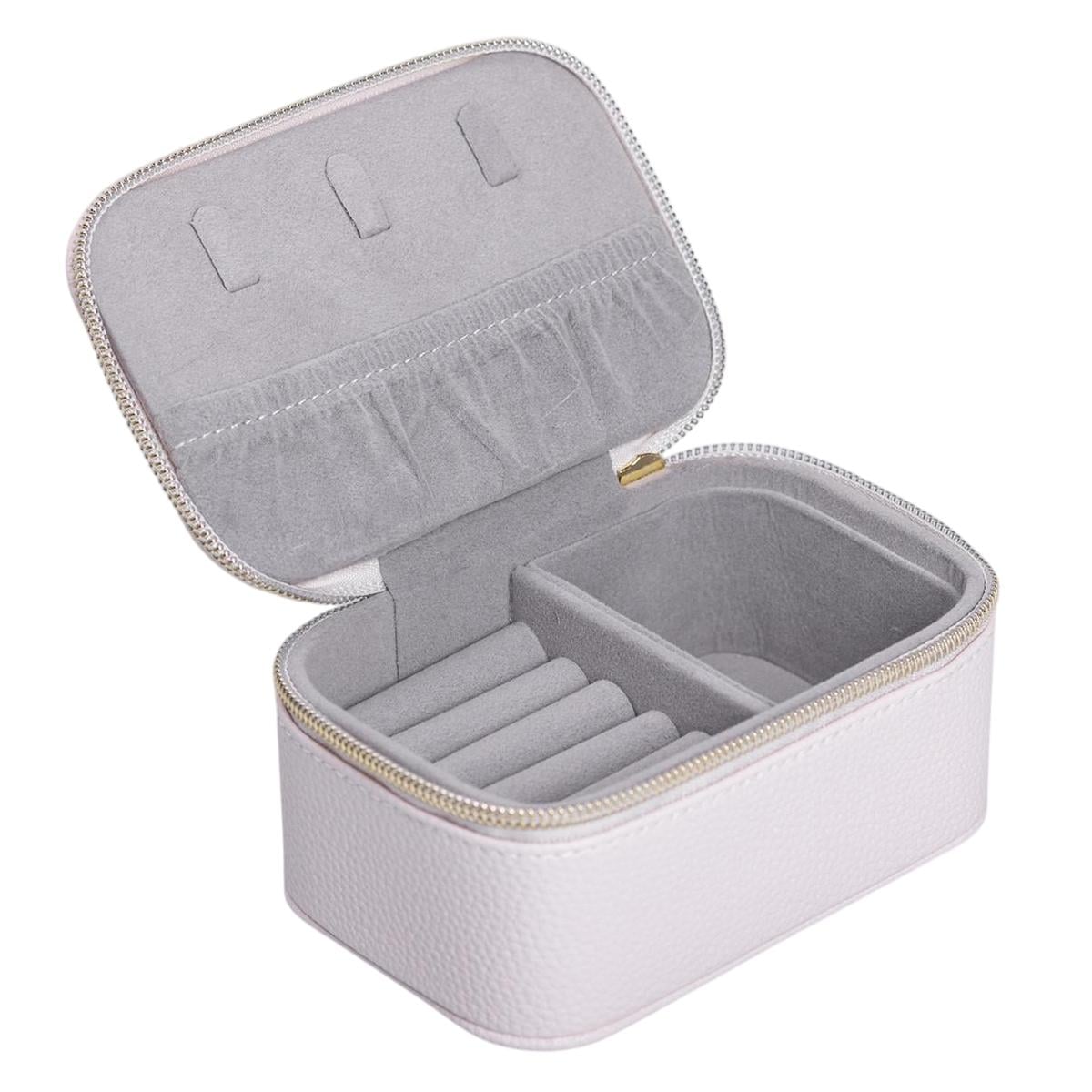 Шкатулка для украшений на молнии 13х9х6 см Бежевый (HP-5-26BE)