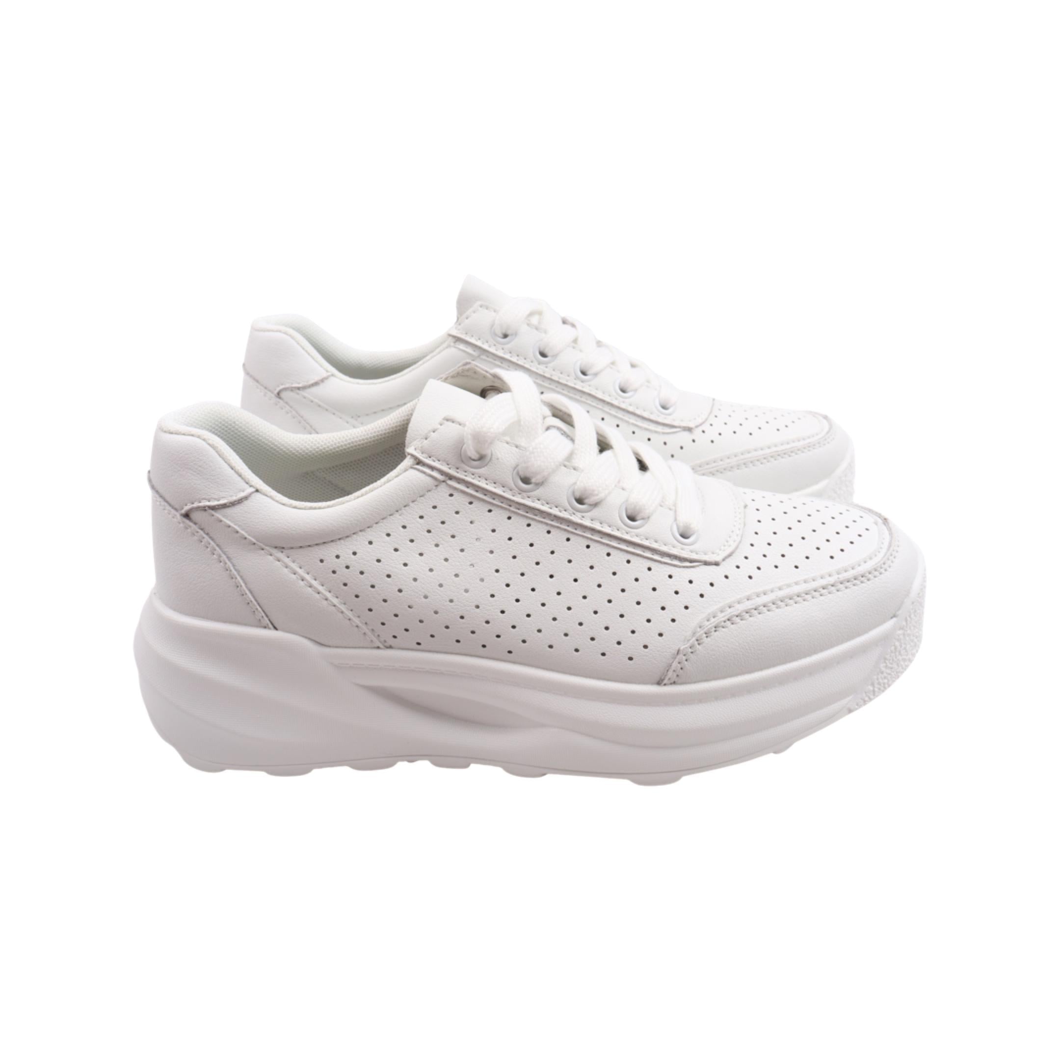 Кроссовки женские Li Fexpert из кожи р. 38 Белый (1184-23LTS)