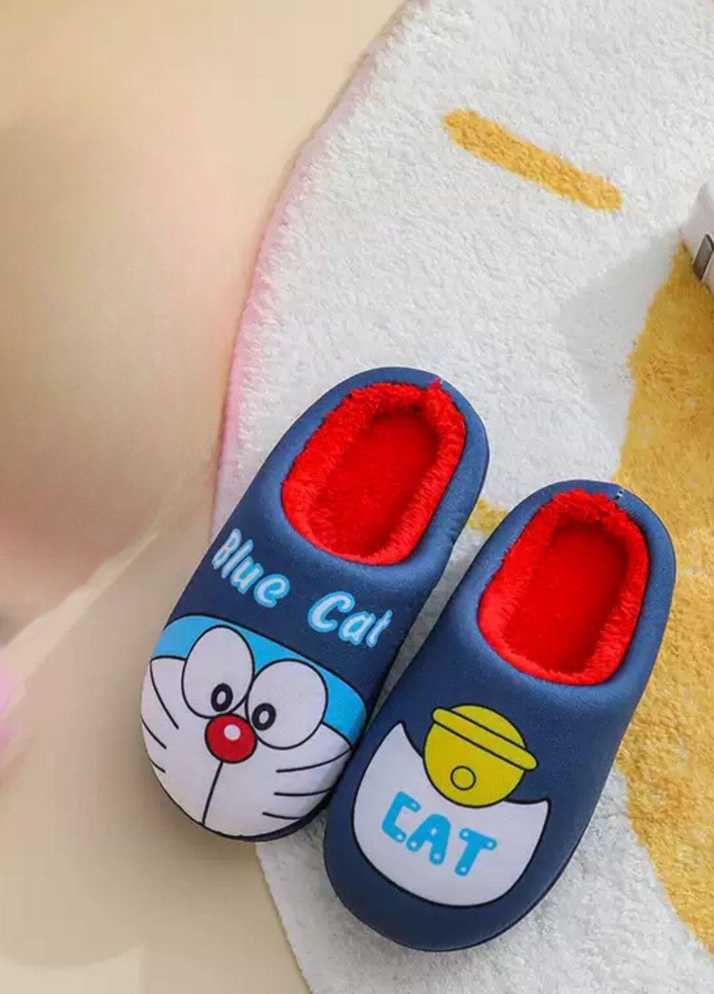 Тапочки детские теплые Warm Children р. 32 18,2 см Синий (1101)