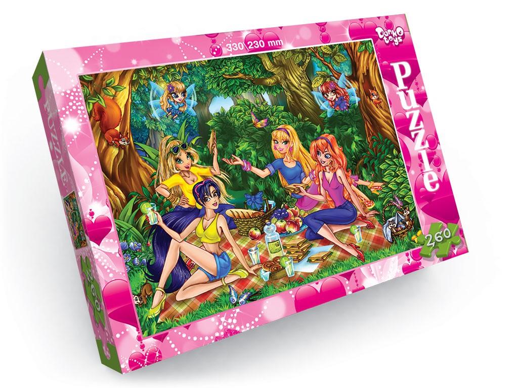 Пазлы детские Гламурные красотки 330х230 мм 260 эл.